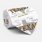 Texas Staat Map Krawatte (Gerollt)