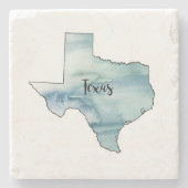 Texas Staat Map Marble Stone Untersetzer (Vorderseite)