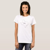 Texas Staat Map T - Shirt (Vorne ganz)