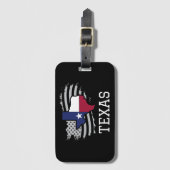 Texas Staat Map USA Patriotic Texan Gepäckanhänger (Vorderseite Vertikal)