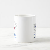 Texas Staat Map USA Patriotic Texan Kaffeetasse (Mittel)