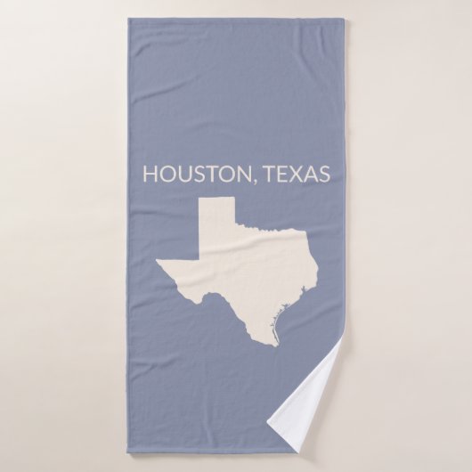 Texas Staat Map Wohngestaltung Badhandtuch Set (Badehandtuch)