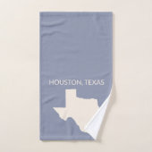 Texas Staat Map Wohngestaltung Badhandtuch Set (Handtuch)