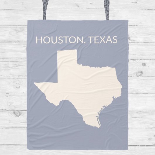 Texas Staat Map Wohngestaltung Fleecedecke