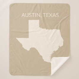 Texas Staat Map Wohngestaltung Sherpadecke