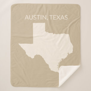 Texas Staat Map Wohngestaltung Sherpadecke