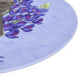Texas Staat Mockingbird & Bluebonnet Blume Schneidebrett (Ecke)