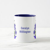 Texas Staat Mockingbird & Bluebonnet Blume Tasse (Zentrum)