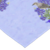 Texas Staat Mockingbird & Bluebonnet Blume Tischdecke (Schrägansicht)