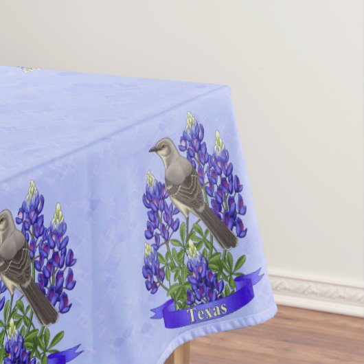 Texas Staat Mockingbird & Bluebonnet Blume Tischdecke (Beispiel)