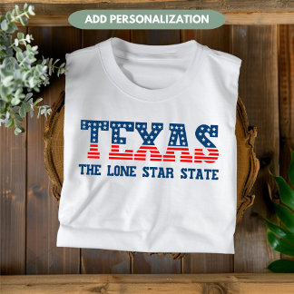 Texas Staat Patriotic Custom T - Shirt