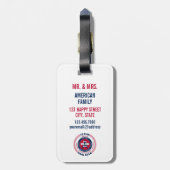 Texas Staat Personalisierte Geschenkpackung Gepäckanhänger (Rückseite vertikal)