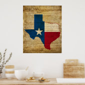 Texas Staat Poster (Küche)
