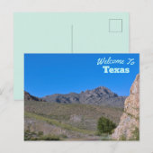 Texas Staat Postkarte (Vorne/Hinten)