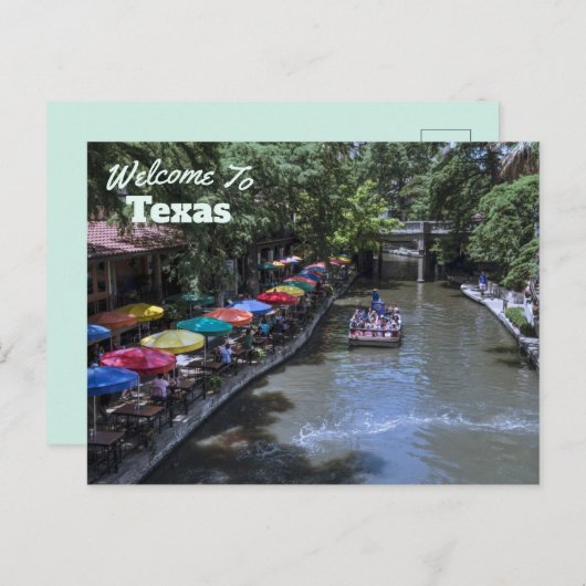 Texas Staat Postkarte (Vorne/Hinten)