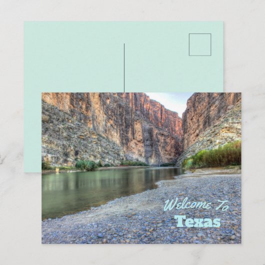 Texas Staat Postkarte (Vorne/Hinten)