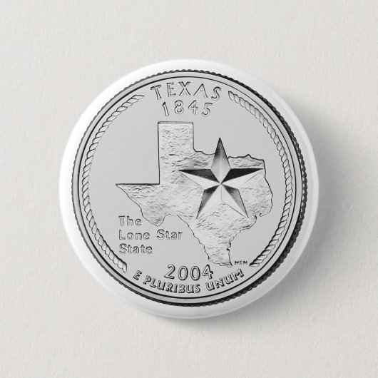 Texas Staat Quarter Button (Vorderseite)