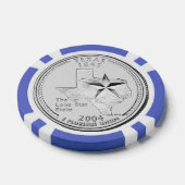 Texas Staat Quarter Pokerchips (Einzeln)