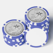 Texas Staat Quarter Pokerchips (Stapel)