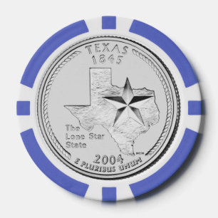 Texas Staat Quarter Pokerchips