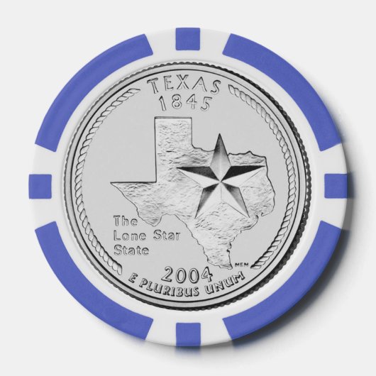Texas Staat Quarter Pokerchips (Vorderseite)