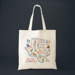 Texas Staat Sehenswürdigkeiten Illustration Tasche<br><div class="desc">Kunstwerk von Spicewood & Rose</div>