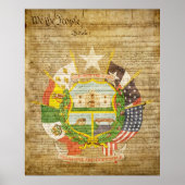 Texas Staat Siegel Reverse Poster (Vorne)