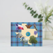 Texas Staat Symbole Postkarte (Stehend Vorderseite)