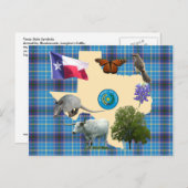 Texas Staat Symbole Postkarte (Vorne/Hinten)
