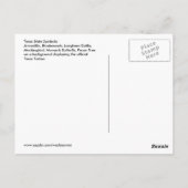 Texas Staat Symbole Postkarte (Rückseite)