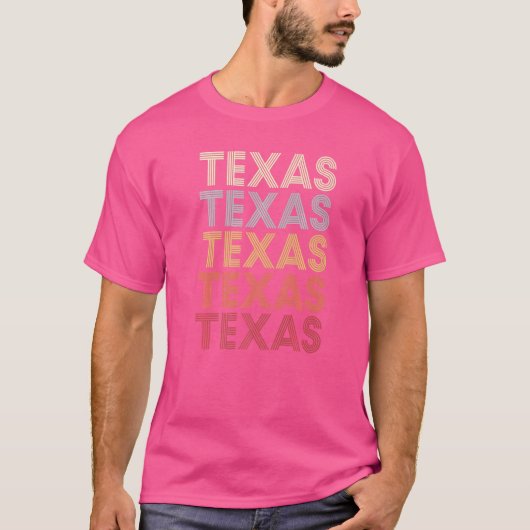 Texas Staat Tx Staat Freier Staat Texas Text T-Shirt (Vorderseite)