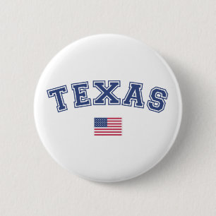 Texas Staat USA Flag Button
