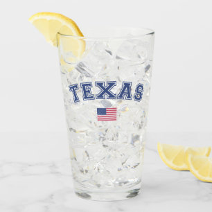 Texas Staat USA Flag Glas