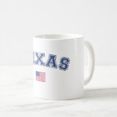 Texas Staat USA Flag Kaffeetasse (VorderseiteRechts)