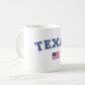 Texas Staat USA Flag Kaffeetasse (Vorderseite Links)