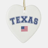 Texas Staat USA Flag Keramik Ornament (Rechts)