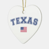 Texas Staat USA Flag Keramik Ornament (Links)