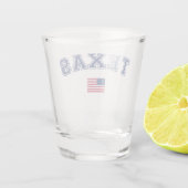 Texas Staat USA Flag Schnapsglas (Rückseite)