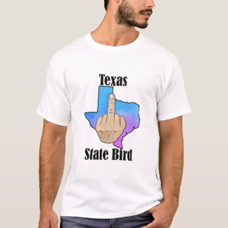 Texas Staat Vogel T - Shirt Mittelfinger