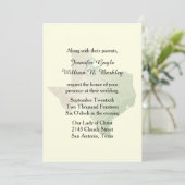 Texas Staat Wedding Einladung 2 (Stehend Vorderseite)