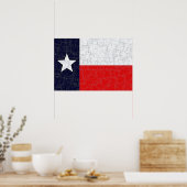 TEXAS-STAATLICHES FLAG-Poster Poster (Küche)