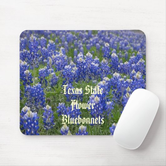Texas-Staats-BlumeBluebonnets Mousepad (Mit Mouse)