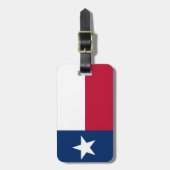 Texas-Staats-Flagge Gepäckanhänger (Vorderseite vertikal)