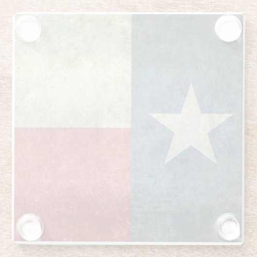 Texas-Staats-Flagge Glasuntersetzer (Rückseite)