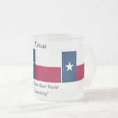 Texas-Staats-Flagge Mattglastasse (VorderseiteRechts)