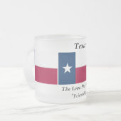 Texas-Staats-Flagge Mattglastasse (Vorderseite Links)