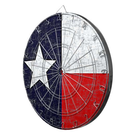 TEXAS-STAATS-FLAGGE Pfeil-Brett Dartscheibe (Vorderseite rechts)