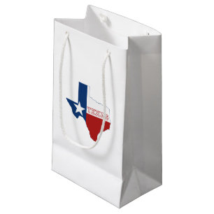 Texas-Staats-Flagge und Karte Kleine Geschenktüte