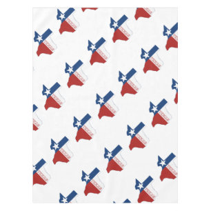 Texas-Staats-Flagge und Karte Tischdecke