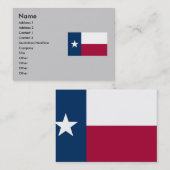 Texas-Staats-Flagge Visitenkarte (Vorne/Hinten)